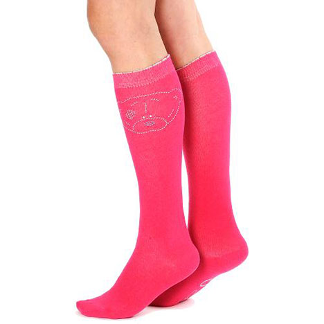 Pink Me to You Bear Knee High Horse Riding Socks Size 4-7 £6.00